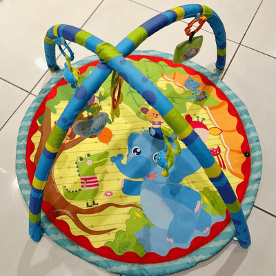 Tapis coloré pour bébé | Tapis d'Éveil BabyGymPlayMat Éléphant Aire de jeu interactive bébé | Tapis d'Éveil BabyGymPlayMat Éléphant Tapis éducatif sensoriel bébé | Tapis d'Éveil BabyGymPlayMat Éléphant