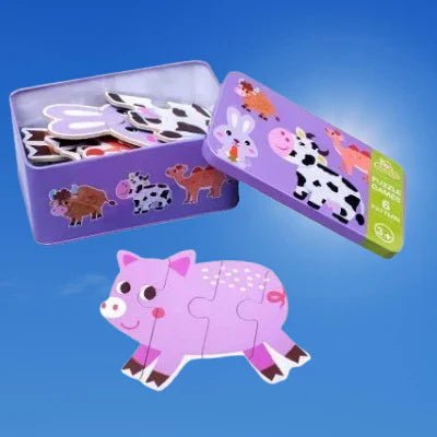 Puzzle éducatif animaux | Puzzle Montessori BabyPuzzle Bétail Jeu sensoriel pour bébé | Puzzle Montessori BabyPuzzle Bétail Motricité et éveil créatif | Puzzle Montessori BabyPuzzle Bétail