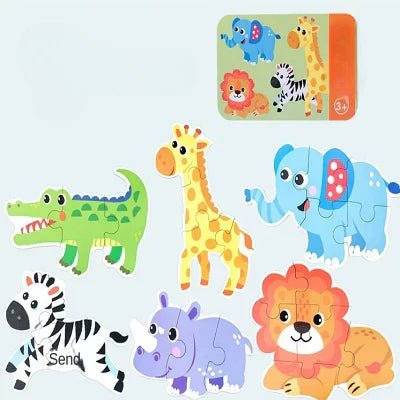 Puzzle éducatif en bois | Puzzle Montessori BabyPuzzle Sauvage Jeu de motricité pour enfant | Puzzle Montessori BabyPuzzle Sauvage Puzzle interactif animaux | Puzzle Montessori BabyPuzzle Sauvage