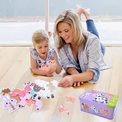 Puzzle éducatif animaux | Puzzle Montessori BabyPuzzle Bétail Jeu sensoriel pour bébé | Puzzle Montessori BabyPuzzle Bétail Motricité et éveil créatif | Puzzle Montessori BabyPuzzle Bétail