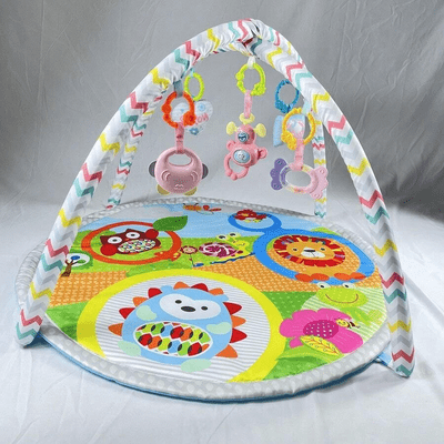 Tapis d'Éveil avec hibou interactif | Tapis d'Éveil BabyGymPlayMat Hibou  Aire de jeu douce pour bébé | Tapis d'Éveil BabyGymPlayMat Hibou  Tapis sensoriel coloré pour enfant | Tapis d'Éveil BabyGymPlayMat Hibou