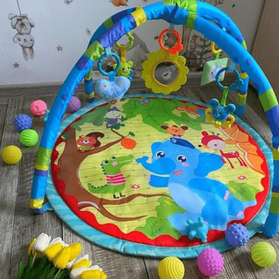 Tapis d'Éveil - BabyGymPlayMat™ - Éléphant - Ambassade Mères&Enfants