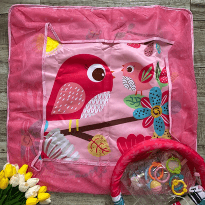 Tapis doux et coloré pour bébé | Tapis d'Éveil BabyGymPlayMat Rose Espace sécurisé pour le jeu et l’éveil | Tapis d'Éveil BabyGymPlayMat Rose Tapis interactif pour motricité et curiosité | Tapis d'Éveil BabyGymPlayMat Rose