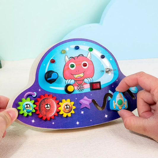 Tableau Montessori - BusyBoardCircuit™ - OVNI - Ambassade Mères&Enfants